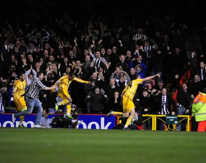 Framed Print : Andrew Carroll's Euphoric Goal Celebration: Newcastle United's Thrilling Victory at Ashton Gate Stadium (Championship: Bristol City vs. Newcastle United, 2010) Framed Print : Andrew Carroll's Euphoric Goal Celebration: Newcastle United's Thrilling Victory at Ashton Gate Stadium (Championship: Bristol City vs. Newcastle United, 2010)