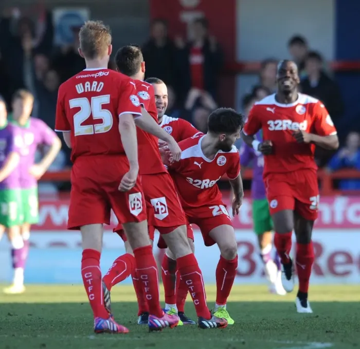 Framed Print : Anthony Wordsworth's Goal Celebration: Crawley Town vs. Bristol City, March 7, 2015 (Sky Bet League One) Framed Print : Anthony Wordsworth's Goal Celebration: Crawley Town vs. Bristol City, March 7, 2015 (Sky Bet League One)