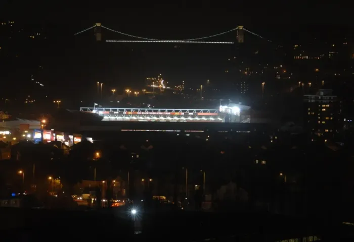 Framed Print : Ashton Gate at Night Framed Print : Ashton Gate at Night