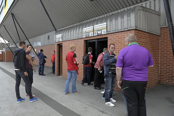 Away Fans Entering Meadow Lane: Notts County vs. Bristol City, Sky Bet League One (31.08.2014)