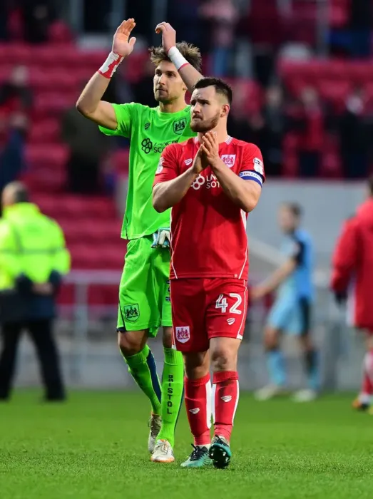 Framed Print : Bailey Wright Appreciates Fans Support: Bristol City vs Rotherham United, 04-02-2017