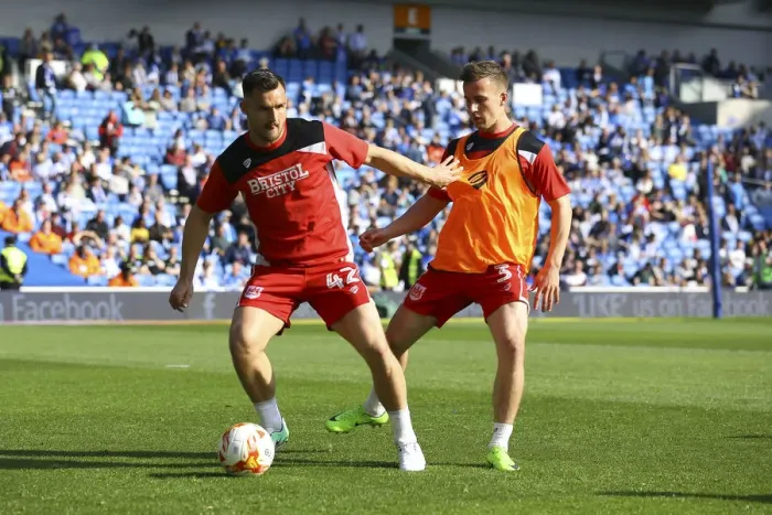 Framed Print : Bailey Wright of Bristol City Prepares for Sky Bet Championship Clash at Amex Stadium Framed Print : Bailey Wright of Bristol City Prepares for Sky Bet Championship Clash at Amex Stadium