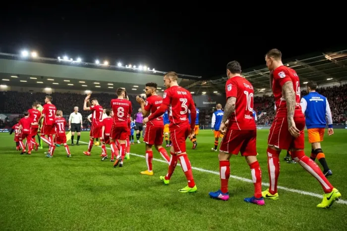 Framed Print : Bailey Wright Leads Bristol City in Sky Bet Championship Clash Against Sheffield Wednesday at Ashton Gate Stadium