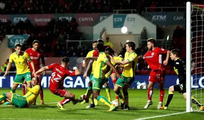 Framed Print : Bailey Wright's Dramatic Equalizer: Bristol City vs. Norwich City in Sky Bet Championship Framed Print : Bailey Wright's Dramatic Equalizer: Bristol City vs. Norwich City in Sky Bet Championship
