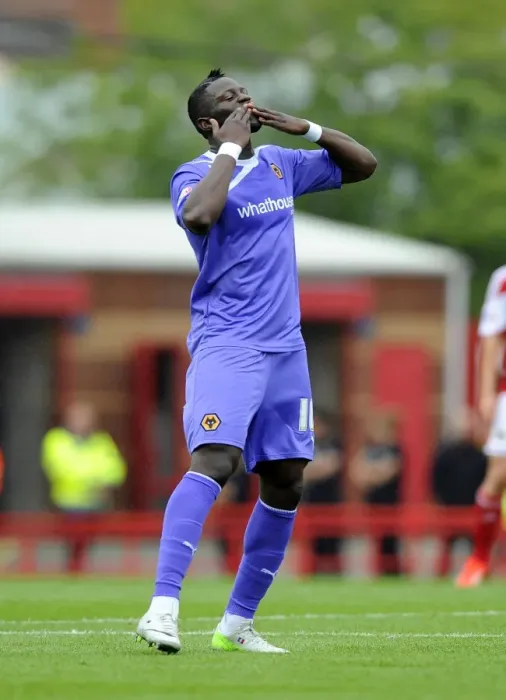 Framed Print : Bakary Sako's Goal Celebration: Bristol City vs. Wolverhampton Wanderers, Sky Bet League One (17-08-2013)