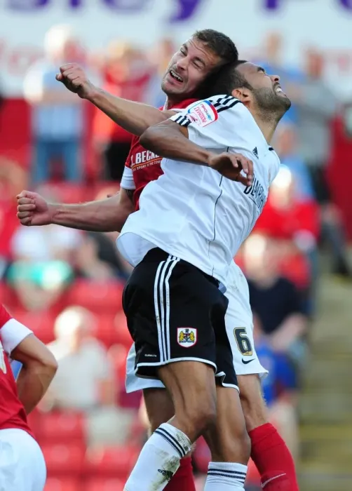 Framed Print : Barnsley vs. Bristol City: Clash between Liam Fontaine and Stephen Foster Framed Print : Barnsley vs. Bristol City: Clash between Liam Fontaine and Stephen Foster