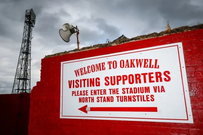 Framed Print : Barnsley vs. Bristol City: Exterior View of Oakwell Stadium, 2014 Framed Print : Barnsley vs. Bristol City: Exterior View of Oakwell Stadium, 2014