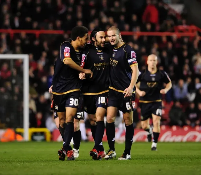 Framed Print : Barnsley's Daniel Bogdanovic: Championship Goal Celebration against Bristol City (23 / 03 / 2010) Framed Print : Barnsley's Daniel Bogdanovic: Championship Goal Celebration against Bristol City (23 / 03 / 2010)