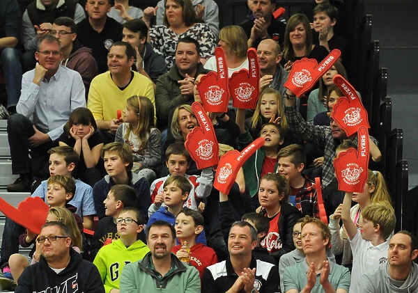 Basketball Fever: Thrilling Action at SGS Wise Campus - Bristol Flyers vs Newcastle Eagles, 2014