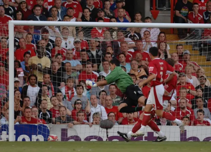 Framed Print : Basso in Action: Bristol City vs. Crystal Palace Play-Off Showdown Framed Print : Basso in Action: Bristol City vs. Crystal Palace Play-Off Showdown