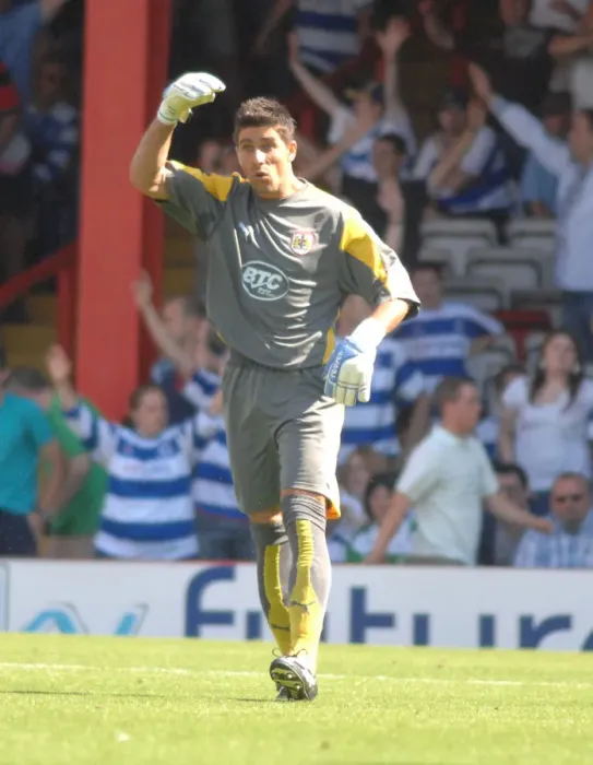 Framed Print : Basso in Action: Bristol City vs. QPR Framed Print : Basso in Action: Bristol City vs. QPR