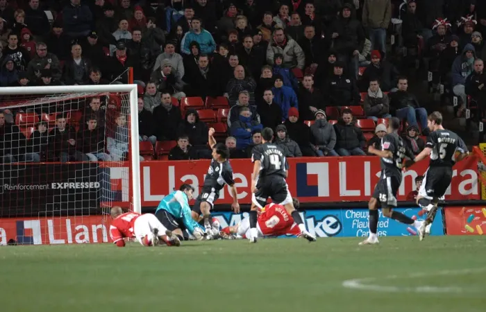Framed Print : Basso's Determination: Charlton Athletic vs. Bristol City