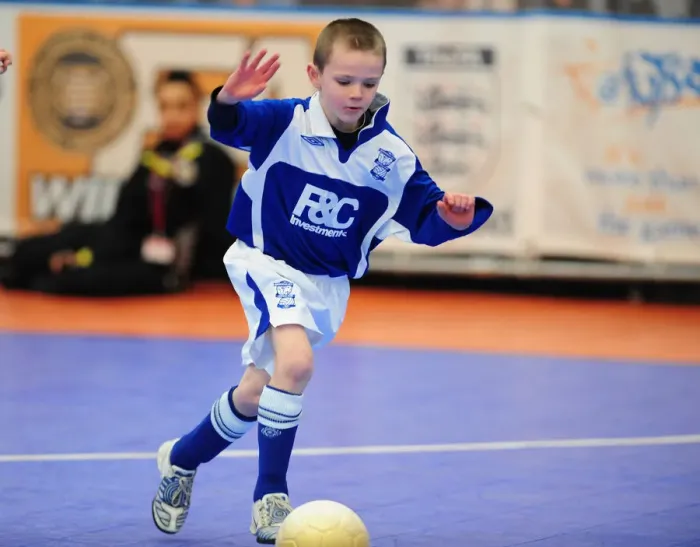 Framed Print : Battle of the Academies: 09-10 Futsal Tournament - Bristol City vs Birmingham City