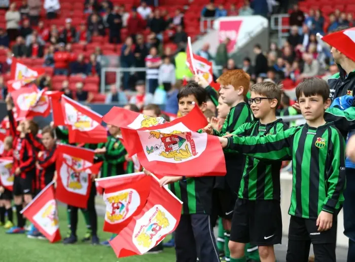 Framed Print : Battle of the Flagbearers: Intense Rivalry Unfolds at Ashton Gate - Bristol City vs Birmingham City, Sky Bet Championship (May 7, 2017)