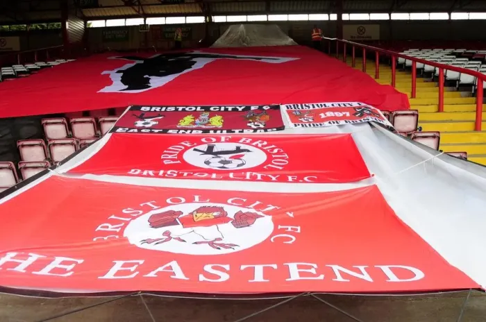 Framed Print : Battle of the Flags: Bristol City vs Bradford City, Sky Bet League One (August 3, 2013) - Ashton Gate