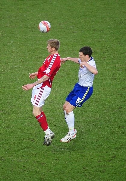 Battle for the High Ball: Jon Stead vs. Mark Hudson - Bristol City vs. Cardiff City, Ashton Gate Stadium, 10-03-2012