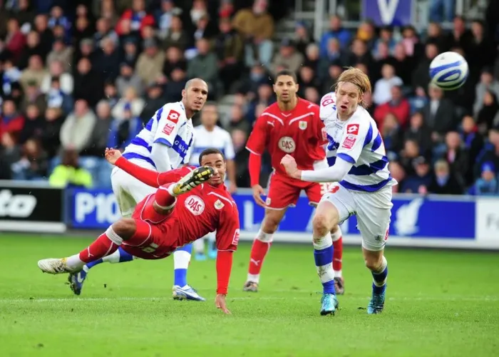 Framed Print : Battle of the West Country: QPR vs. Bristol City - Season 09-10 Football Rivalry