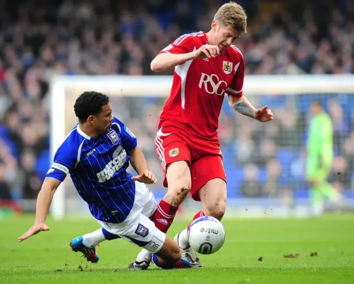 Framed Print : Battling for the Ball: Jon Stead vs. Carlos Edwards, Ipswich Town vs. Bristol City Football Rivalry, March 2012 Framed Print : Battling for the Ball: Jon Stead vs. Carlos Edwards, Ipswich Town vs. Bristol City Football Rivalry, March 2012