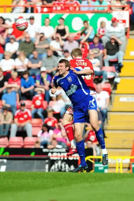 Framed Print : Battling for the Championship: McAuley vs. Stead - A High Stakes Aerial Battle at Ashton Gate (16-04-2011)