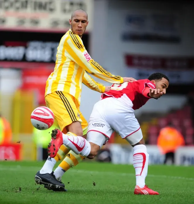 Framed Print : Battling for Championship Supremacy: Fitz Hall vs. Nicky Maynard, 2010 - Bristol City vs. Newcastle United Framed Print : Battling for Championship Supremacy: Fitz Hall vs. Nicky Maynard, 2010 - Bristol City vs. Newcastle United