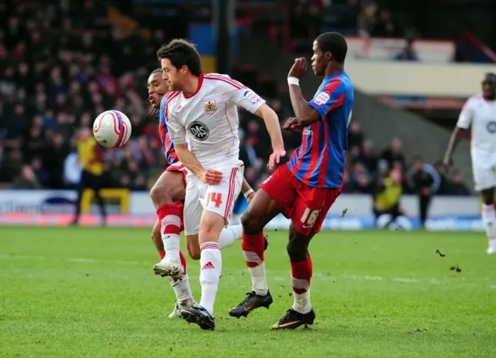 Framed Print : Battling for Control: Skuse vs. Zaha - Crystal Palace vs. Bristol City, Championship 2011