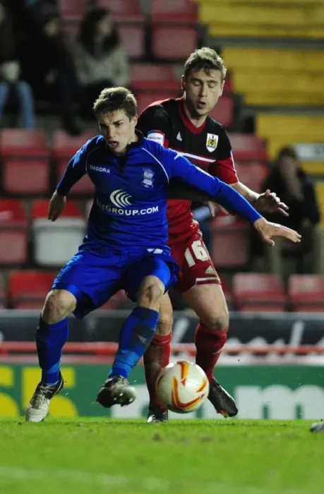 Framed Print : Battling Forwards in the Npower Championship: Hancox vs. Davies at Ashton Gate Framed Print : Battling Forwards in the Npower Championship: Hancox vs. Davies at Ashton Gate