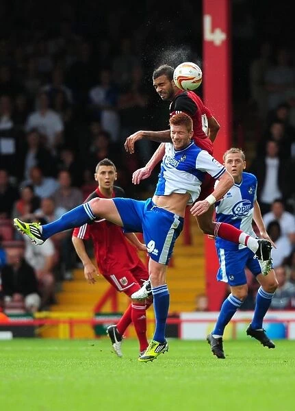 Battling for Height: A Football Rivalry - Liam Fontaine vs. Matt Harold at the Louis Carey Testimonial (August 4, 2012)