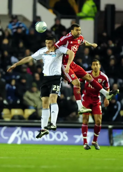 Framed Print : Battling for the High Ball: Liam Fontaine vs. Callum Ball - Derby County vs. Bristol City Championship Clash (10 / 12 / 2011) Framed Print : Battling for the High Ball: Liam Fontaine vs. Callum Ball - Derby County vs. Bristol City Championship Clash (10 / 12 / 2011)