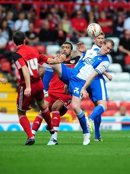 Battling for the High Ball: Liam Fontaine vs. David Clarkson - Bristol City vs. Bristol Rovers, 2012