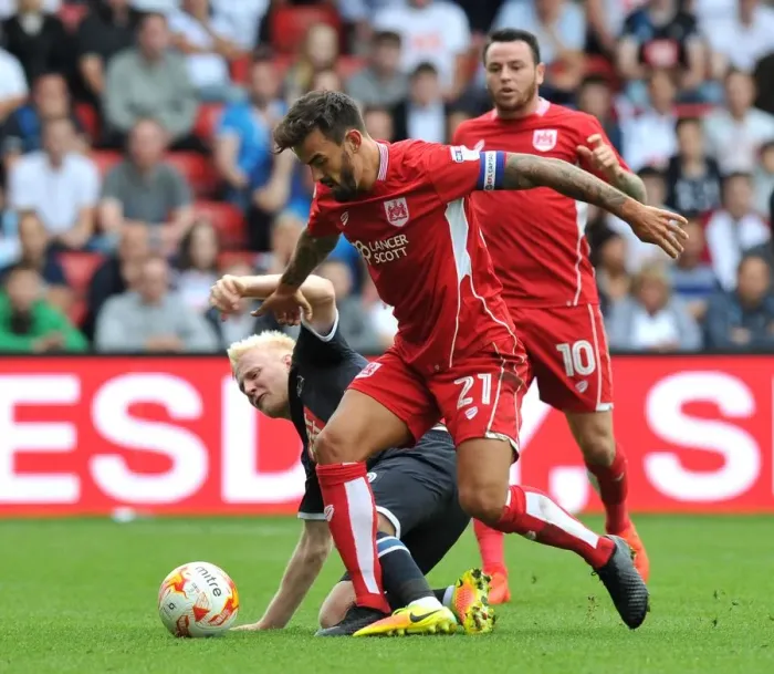 Framed Print : Battling Midfielders: Marlon Pack vs. Will Hughes in Bristol City vs. Derby County Championship Clash Framed Print : Battling Midfielders: Marlon Pack vs. Will Hughes in Bristol City vs. Derby County Championship Clash