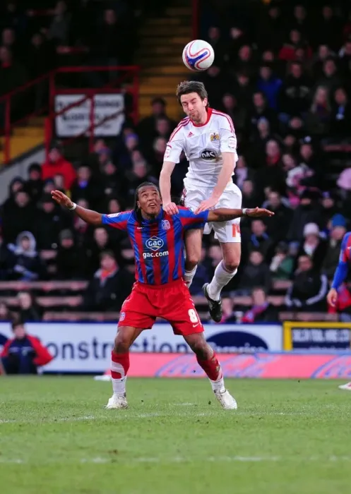 Framed Print : Battling Midfielders: Skuse vs. Danns in Crystal Palace vs. Bristol City Championship Clash, Selhurst Park, 2011 Framed Print : Battling Midfielders: Skuse vs. Danns in Crystal Palace vs. Bristol City Championship Clash, Selhurst Park, 2011