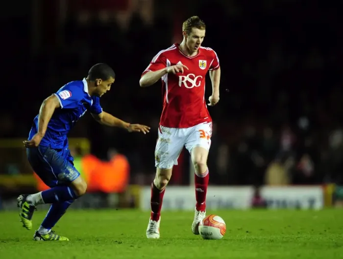 Framed Print : Battling for Possession: Pearson vs. Peltier in the Bristol City vs. Leicester City Football Match, Ashton Gate Stadium, 2012 Framed Print : Battling for Possession: Pearson vs. Peltier in the Bristol City vs. Leicester City Football Match, Ashton Gate Stadium, 2012