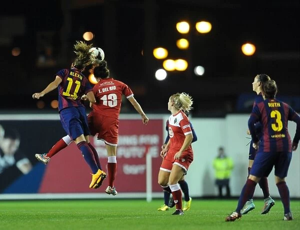 Battling Queens: Laura Del Rio Garcia vs. Alexia Putellas - Aerial Showdown in the Women's Champions League