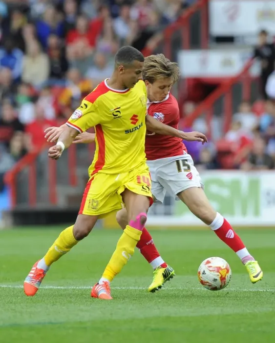 Framed Print : Battling Rivals: Luke Freeman vs. Dele Alli - Intense Moment in the Bristol City vs. MK Dons Football Rivalry Framed Print : Battling Rivals: Luke Freeman vs. Dele Alli - Intense Moment in the Bristol City vs. MK Dons Football Rivalry
