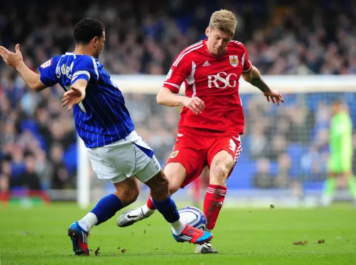 Framed Print : Battling Rivals: Stead vs. Edwards at Portman Road, March 2012 Framed Print : Battling Rivals: Stead vs. Edwards at Portman Road, March 2012