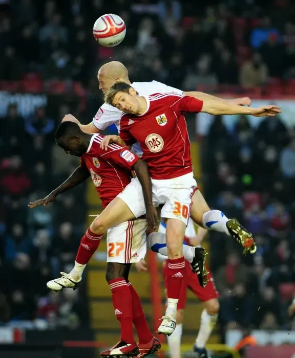 Framed Print : Battling for Supremacy: Adomah vs. Barrett in the Championship Clash between Bristol City and Crystal Palace (December 2010)