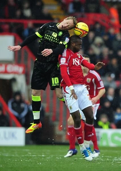 Battling for Supremacy: Becchio vs. Cisse in the Championship Clash between Bristol City and Leeds United