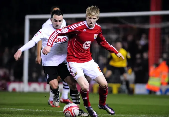 Framed Print : Battling for Supremacy: Britton vs. Keogh in the 2011 Championship Clash between Bristol City and Swansea City Framed Print : Battling for Supremacy: Britton vs. Keogh in the 2011 Championship Clash between Bristol City and Swansea City