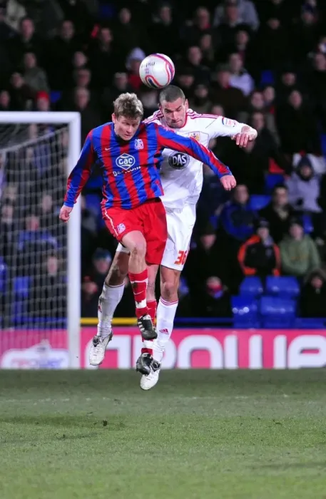 Framed Print : Battling for Supremacy: Caulker vs. Iverson - Crystal Palace vs. Bristol City Football Rivalry (Championship, 2011)