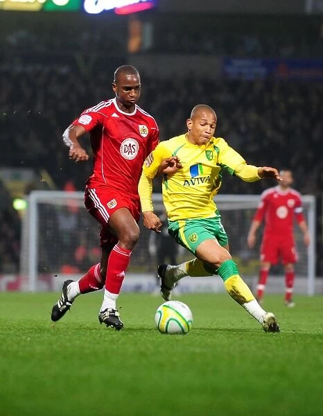 Battling for Supremacy: Cisse vs. Jackson in Norwich City vs. Bristol City Championship Clash, 14 / 03 / 2011