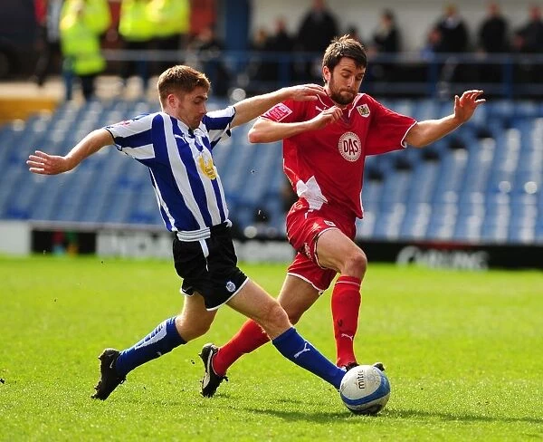 Battling for Supremacy: Cole Skuse vs. James O'Connor in Sheffield Wednesday vs. Bristol City Championship Clash (16th March 2010)