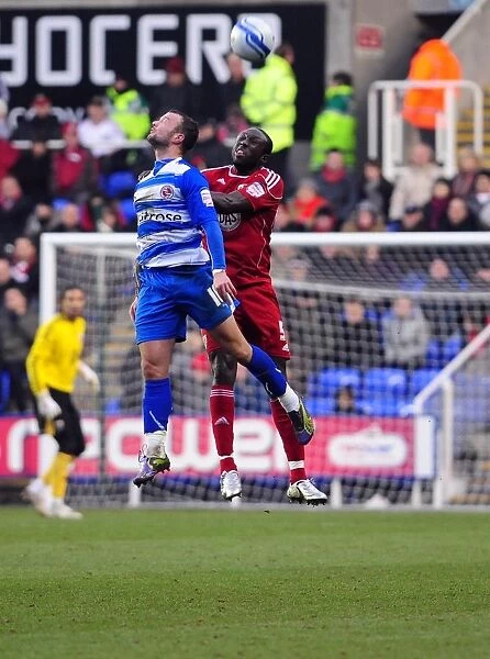 Battling for Supremacy: Damion Stewart vs. Noel Hunt in the Championship Clash between Reading and Bristol City (December 26, 2010)