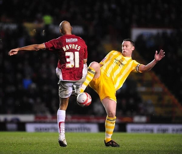 Battling for Supremacy: Danny Haynes vs. Kevin Nolan in the 2010 Championship Clash between Bristol City and Newcastle United