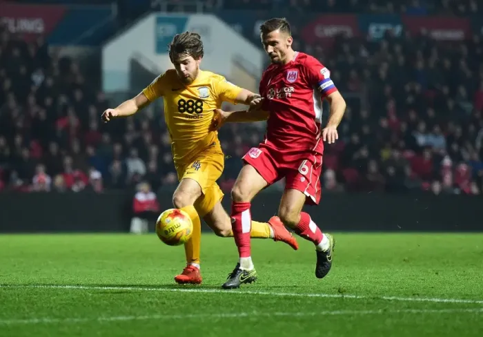 Framed Print : Battling for Supremacy: Gary O'Neil vs. Ben Pearson in Bristol City vs. Preston North End Championship Clash Framed Print : Battling for Supremacy: Gary O'Neil vs. Ben Pearson in Bristol City vs. Preston North End Championship Clash