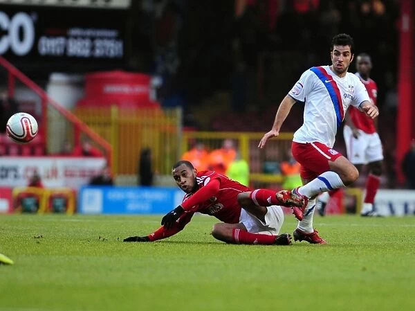 Battling for Supremacy: Haynes vs. Counago in the Championship Clash between Bristol City and Crystal Palace (December 2010)