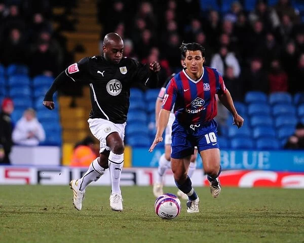 Battling for Supremacy: Jamal Campbell-Ryce vs. Nick Carle in the Championship Clash between Crystal Palace and Bristol City (09 / 03 / 2010)