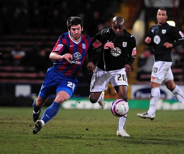 Battling for Supremacy: Jamal Campbell-Ryce vs. Danny Butterfield in the Intense Championship Clash between Crystal Palace and Bristol City (09 / 03 / 2010)