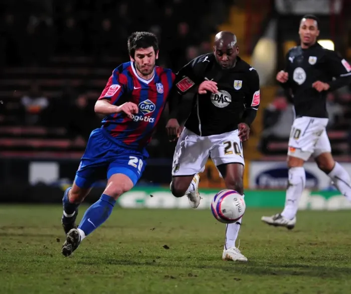 Framed Print : Battling for Supremacy: Jamal Campbell-Ryce vs. Danny Butterfield in the Intense Championship Clash between Crystal Palace and Bristol City (09 / 03 / 2010) Framed Print : Battling for Supremacy: Jamal Campbell-Ryce vs. Danny Butterfield in the Intense Championship Clash between Crystal Palace and Bristol City (09 / 03 / 2010)