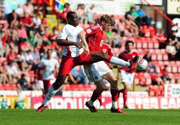 Battling for Supremacy: Jon Stead vs. Wes Morgan in the 2011 Championship Clash between Bristol City and Nottingham Forest