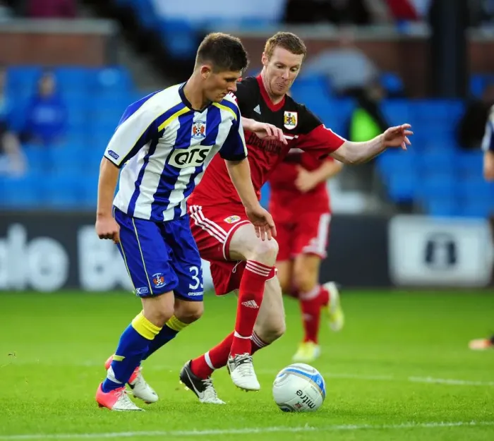 Framed Print : Battling for Supremacy: Kennedy vs. Pearson in Kilmarnock vs. Bristol City Pre-Season Clash Framed Print : Battling for Supremacy: Kennedy vs. Pearson in Kilmarnock vs. Bristol City Pre-Season Clash